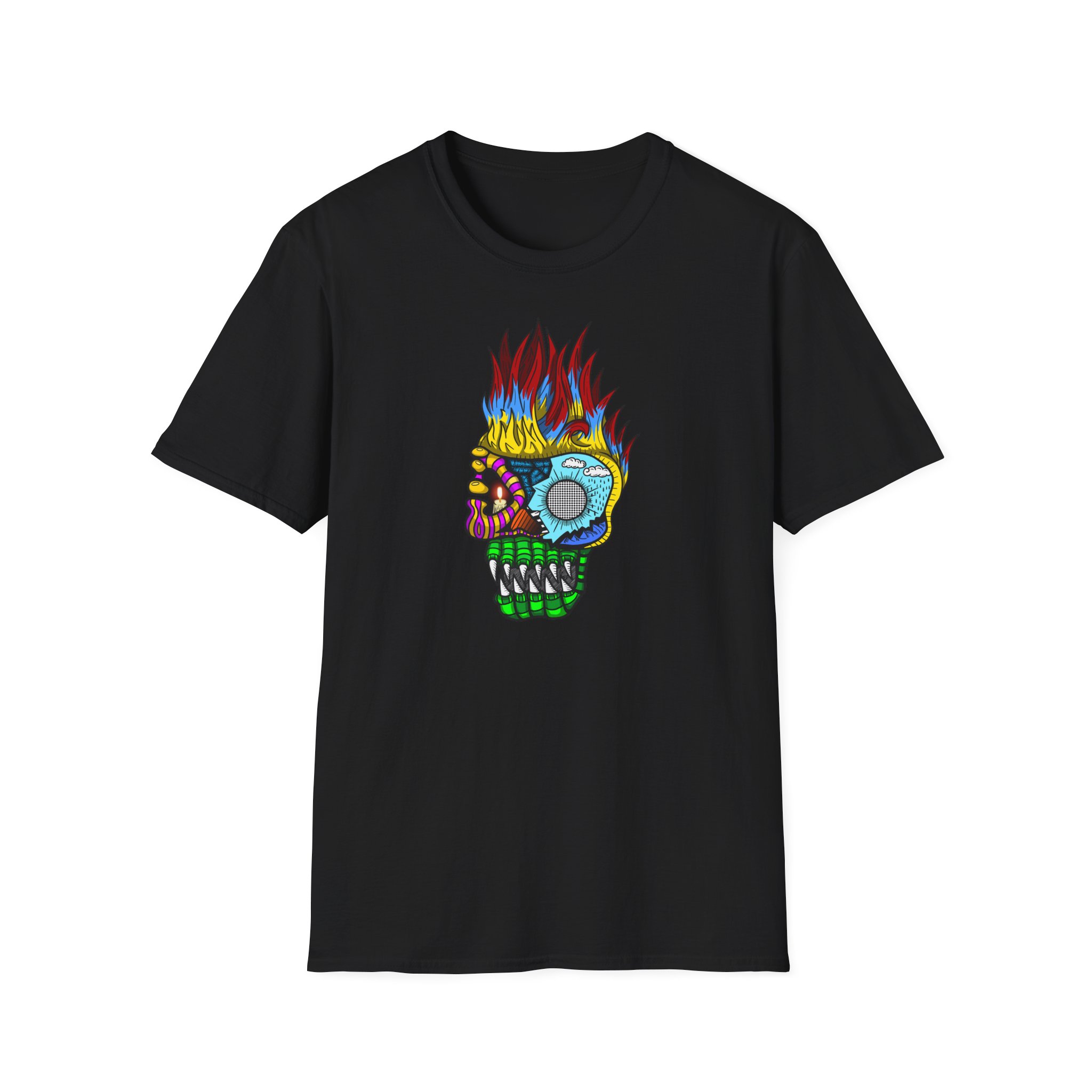 Colourful Skull T-Shirt - Image 2