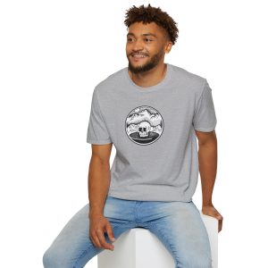 Stipple Art Skull T-Shirt