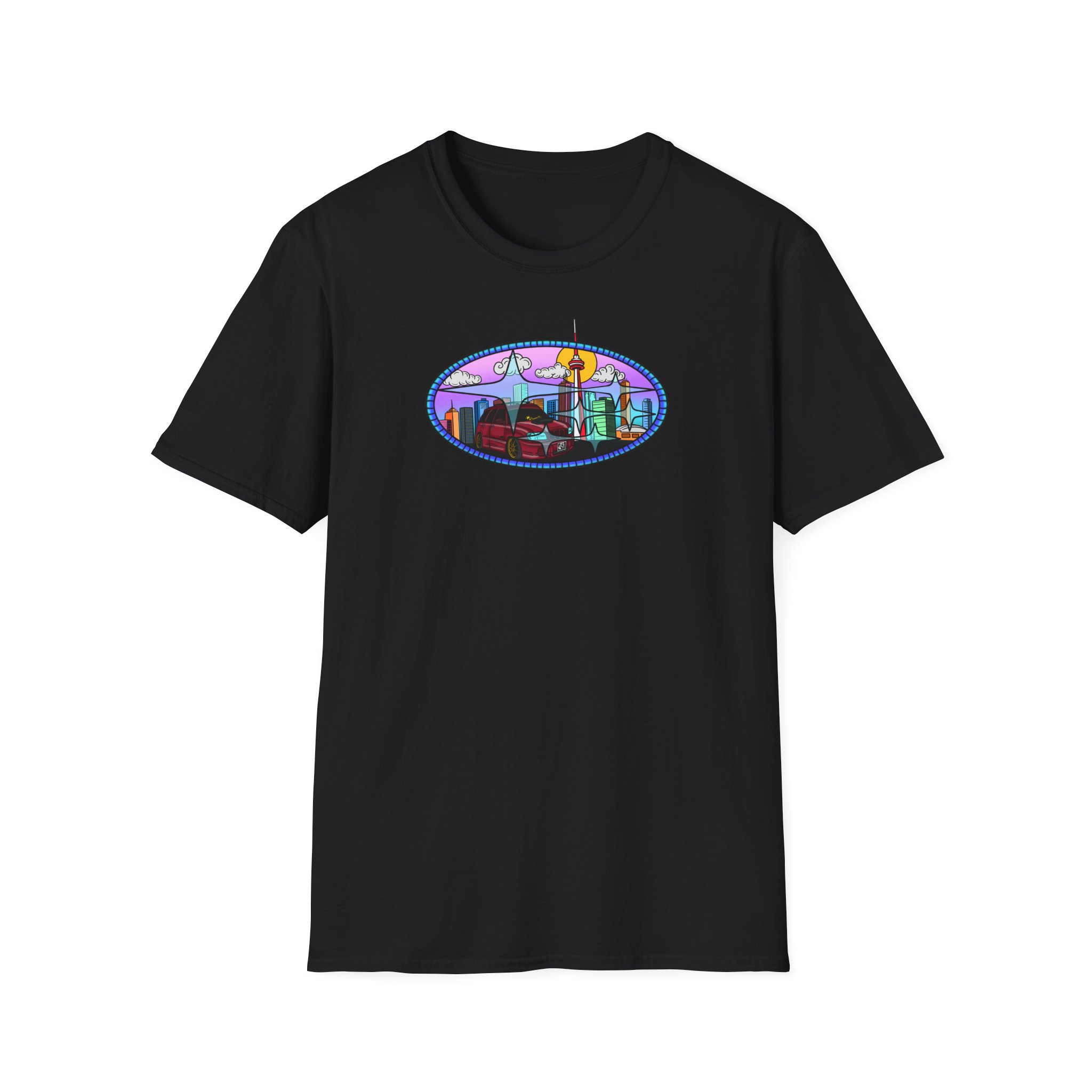 Subaru Forester STI / Toronto Skyline T-Shirt - Image 7