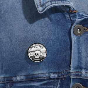 Stipple Art Skull pins