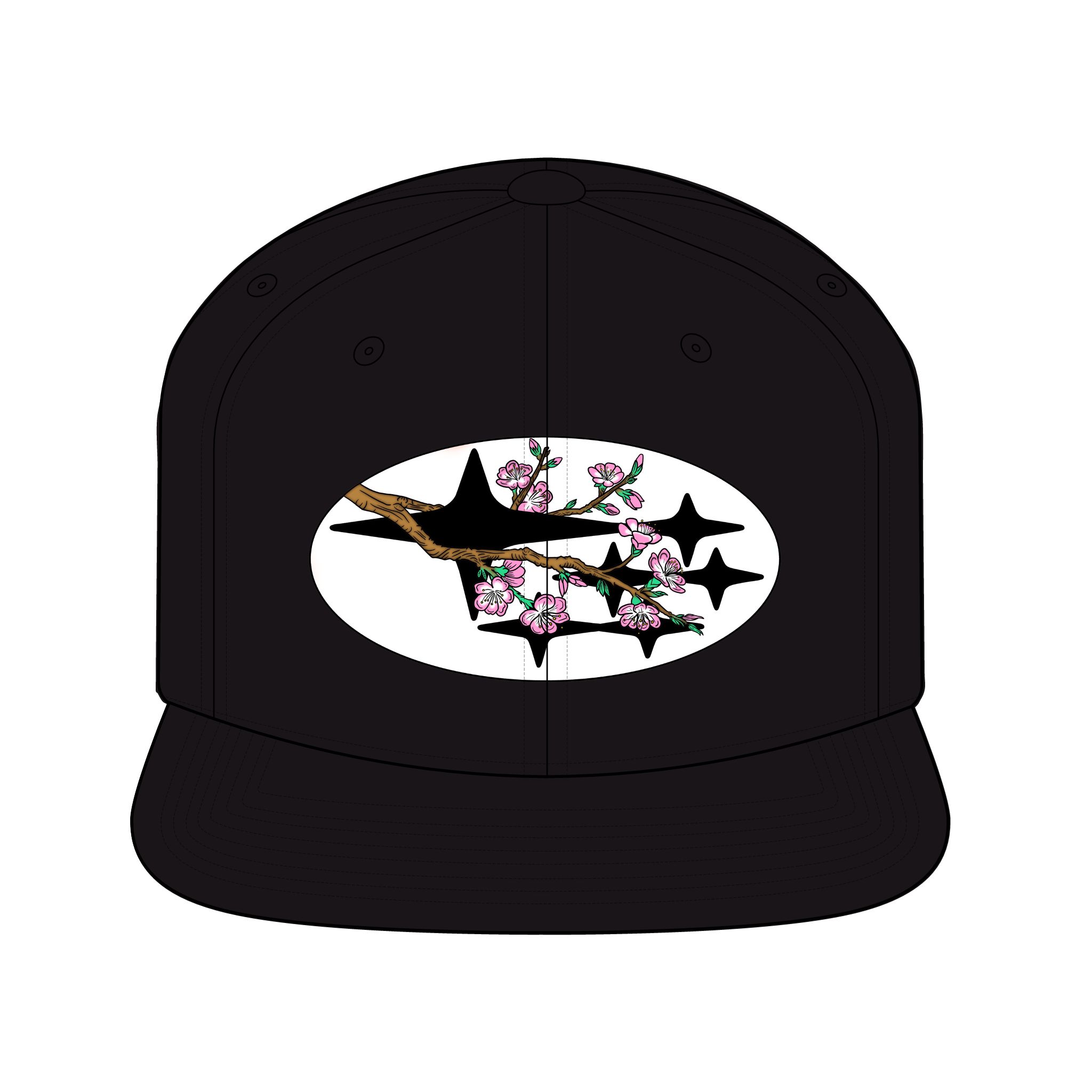 Cherry Blossom Snapback Hat