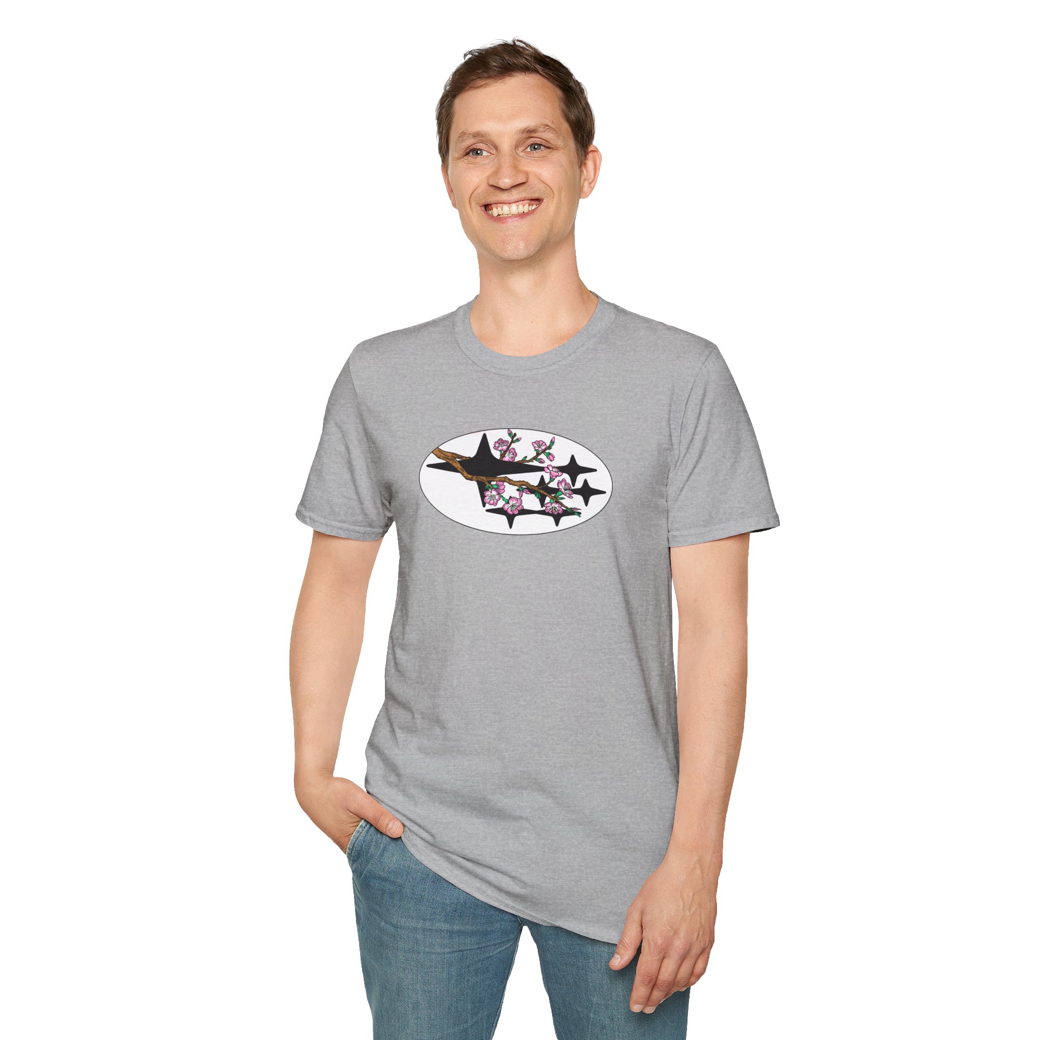 Cherry Blossom Subaru T-shirt - Image 8