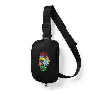 Abstract Skull Sling Bag