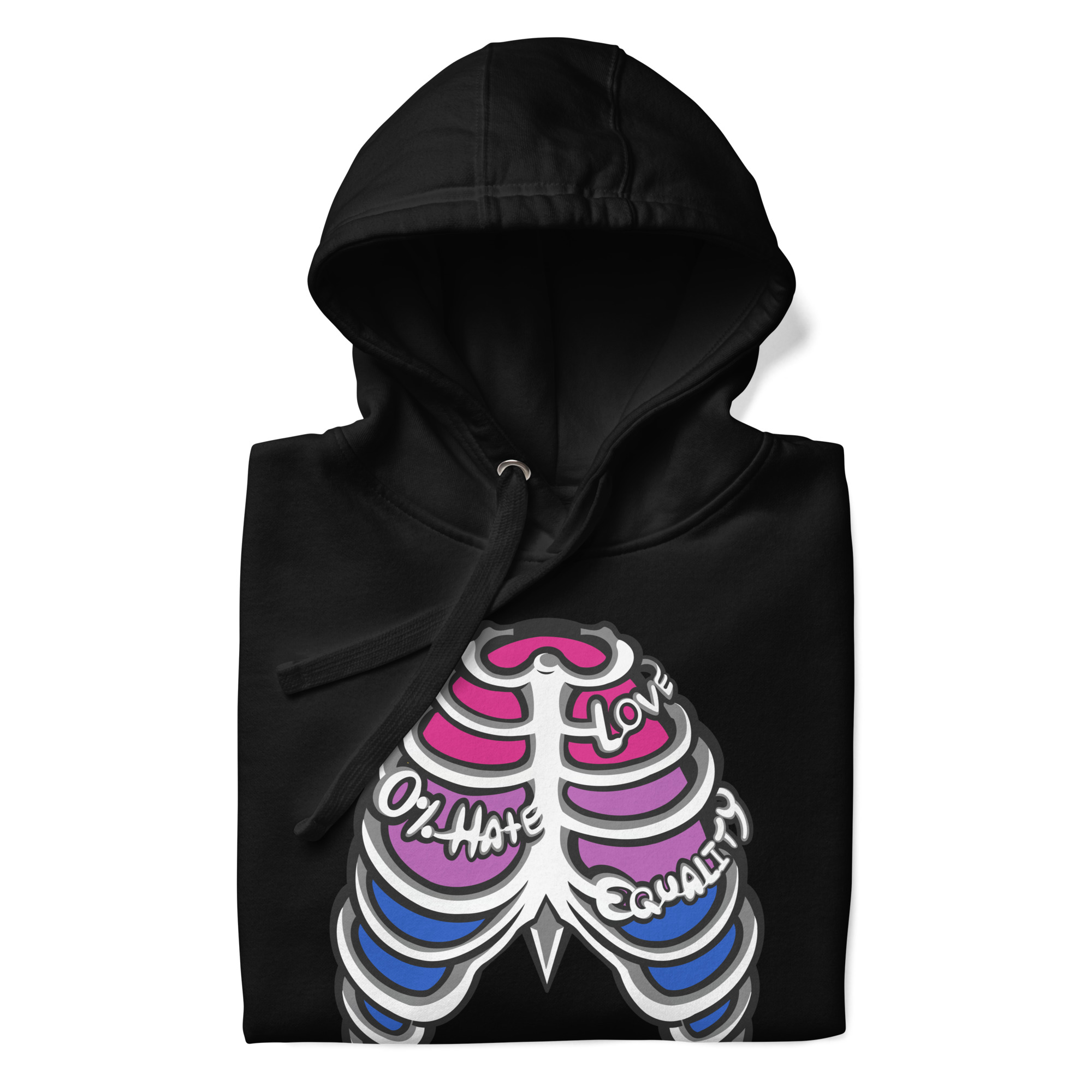 Bi Pride Ribcage Unisex Hoodie