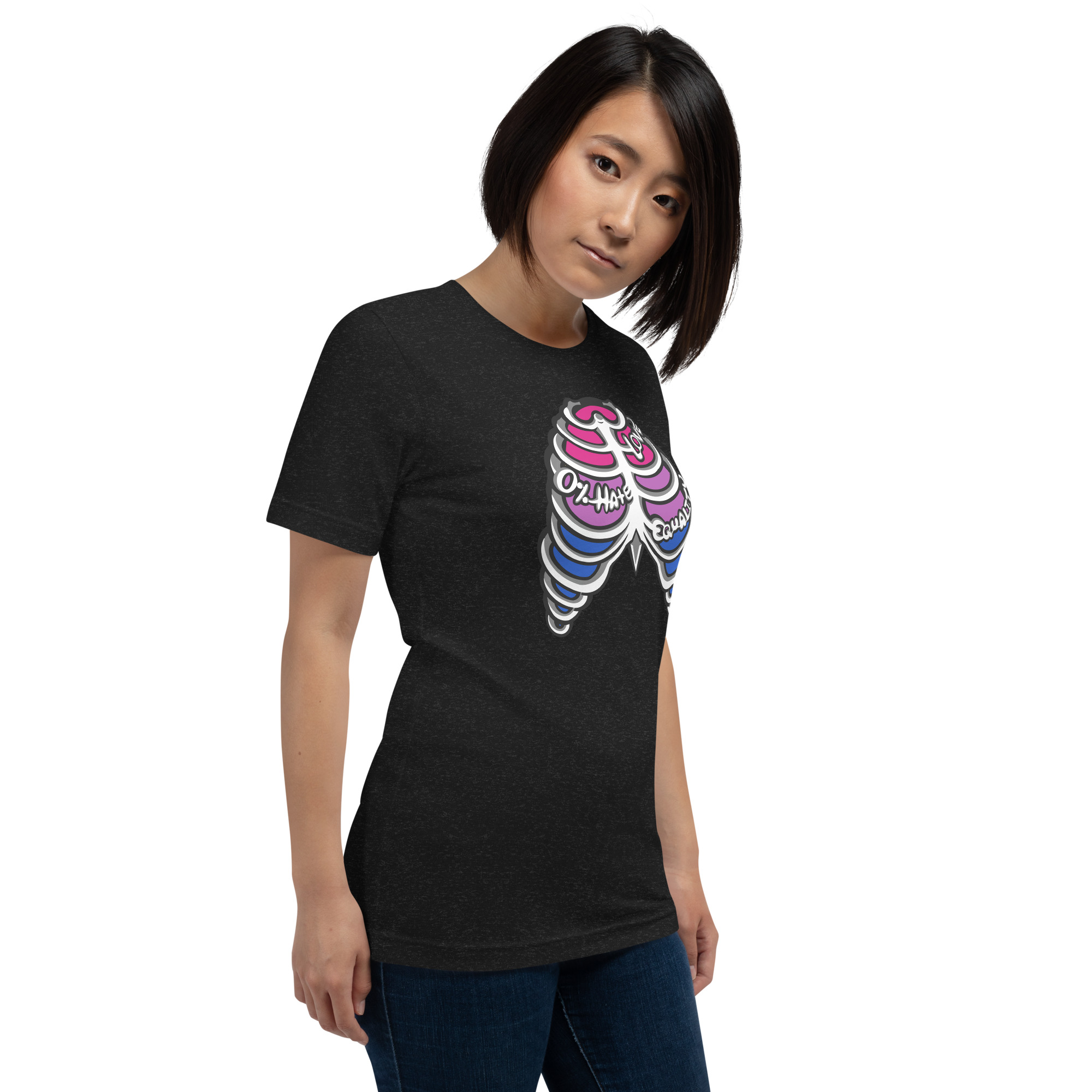 Bi Pride Ribcage Unisex t-shirt - Image 2